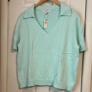 Banana Republic Short Sleeve Collared Sweater- XL